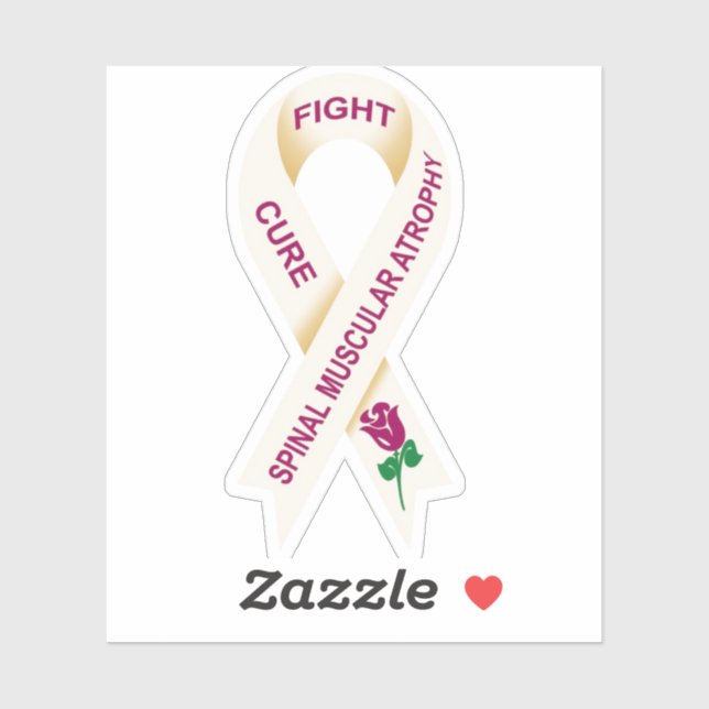 SMA Awareness Ribbon Aufkleber (Blatt)