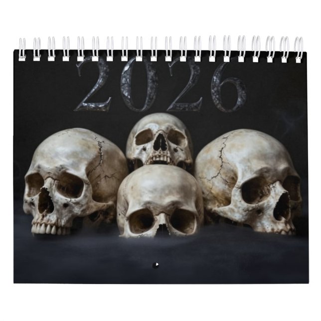 Small 2026 Skull Art Calendar Kalender (Titelbild)