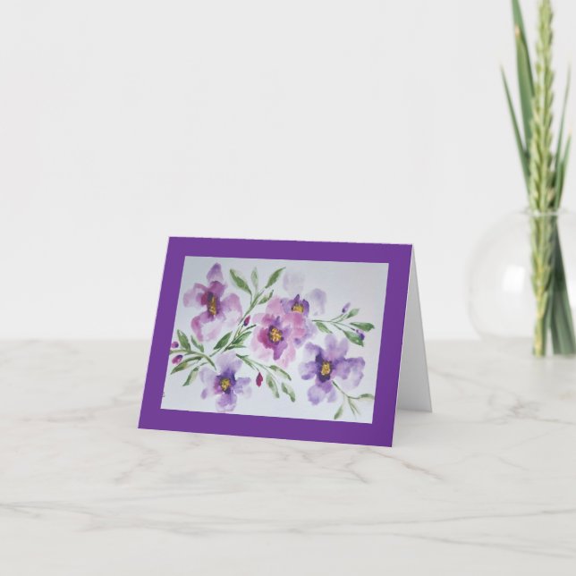 Small, 4" x 5.6" Folded Note Card (Vorderseite)