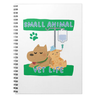 Small Animal Vet Life – Vet Dog and Cat Design Notizblock