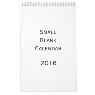 Small Blank Calendar 2016 - Sie können ihn persona Kalender