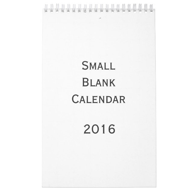 Small Blank Calendar 2016 - Sie können ihn persona Kalender (Titelbild)