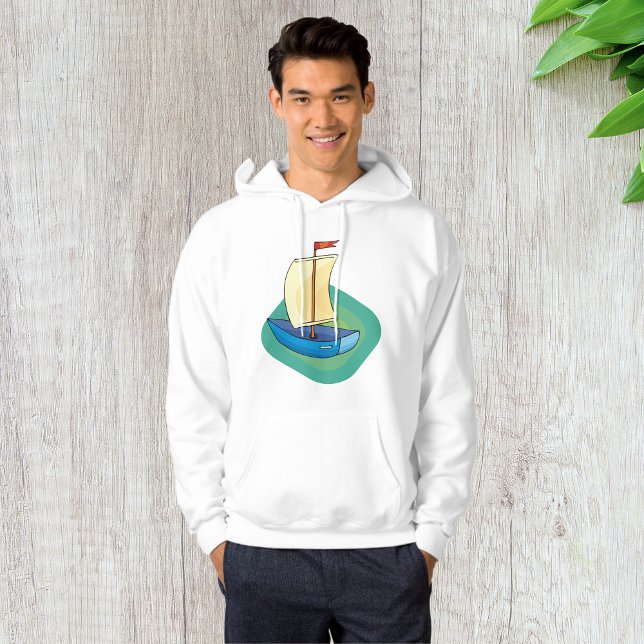 Small Blue Sail Boat Hoodie (Von Creator hochgeladen)