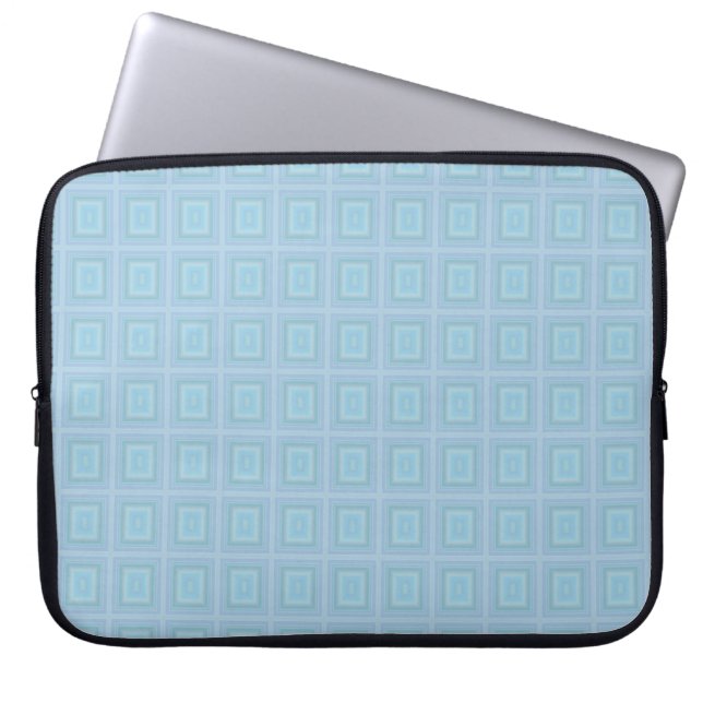 Small blue squares. laptopschutzhülle (Vorderseite)