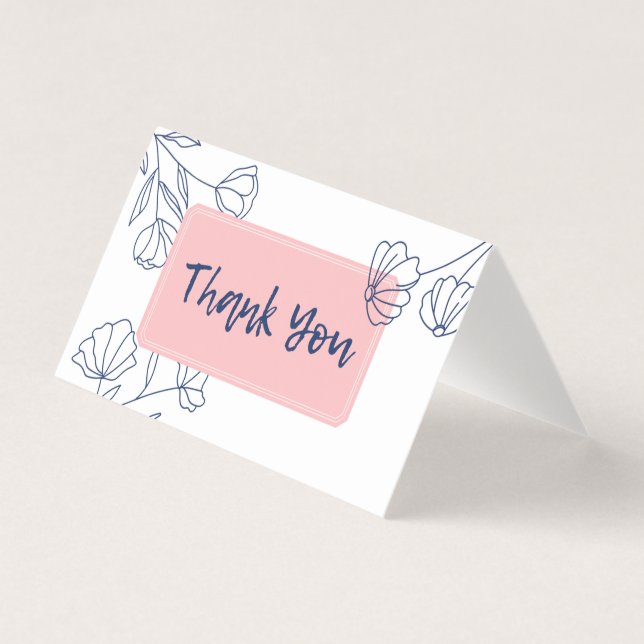 Small Business Danke Card - Kleiner Notecard Visitenkarten (Vorderseite)