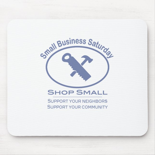 Small Business Samstag - Hardware blau Mousepad (Vorne)