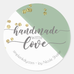 Small Business Simple Packaging Sticker Glitzer