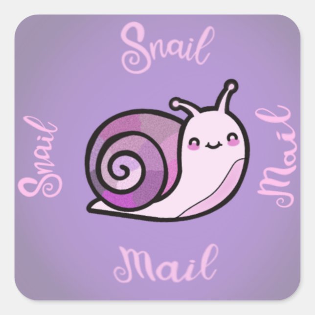 Small business ‘Snail mail’ sticker set (Vorderseite)