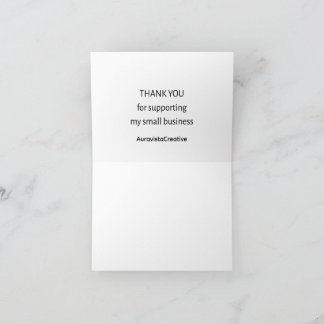 Small Business Thank You Card | Minimal | Personal Dankeskarte