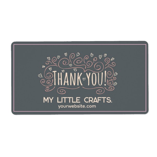 Small business thank you script typography (Vorne)