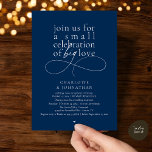 Small Celebration of Big Love, Elegant Minimalist  Einladung<br><div class="desc">Celebrate your love story with this elegant minimalist wedding invitation, designed with a refined serif font paired with delicate handwritten script. Perfect for couples who love modern romance, soft neutrals, and timeless typography. This invitation is ideal for intimate weddings, backyard celebrations, garden ceremonies, or modern elopements. The clean layout and...</div>
