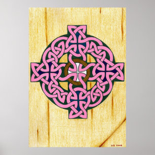 Small Celtic Cross Print Poster