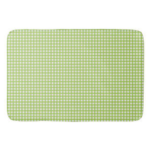 Small Classic Gingham Karo Kariert Pattern Green Badematte