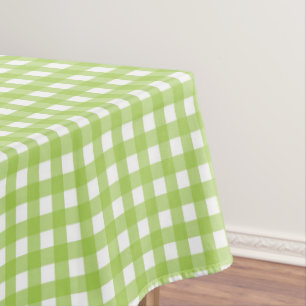 Small Classic Gingham Karo Kariert Pattern Green Tischdecke