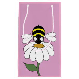 Small Daisy Bee Gift Bag Kleine Geschenktüte