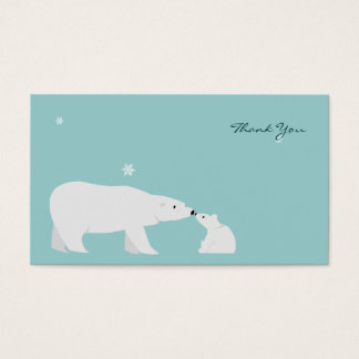 Small Danke Card: Polar Bear