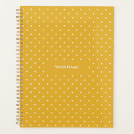 Small Dots Candy Yellow Planner Planer