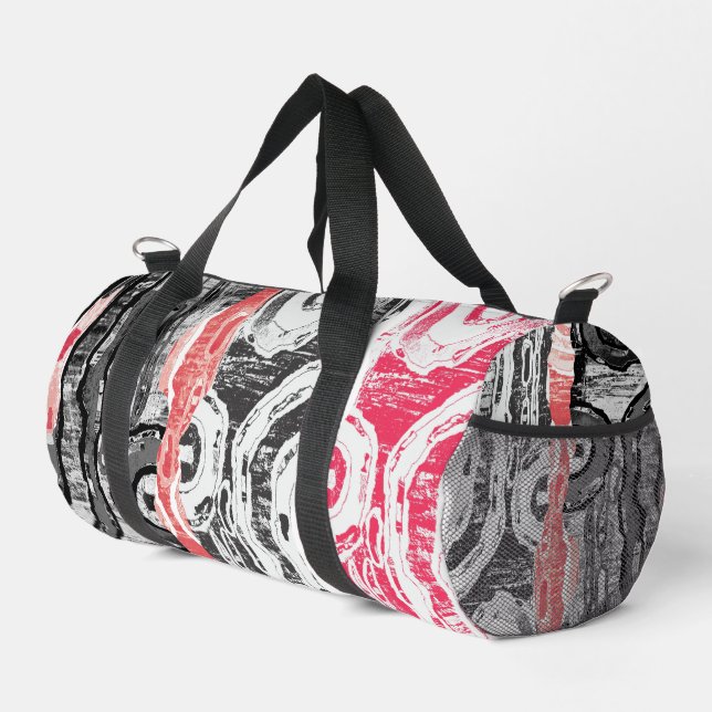 Small Duffel Bag – Abstract Land Duffle Bag (Rechte Ecke)