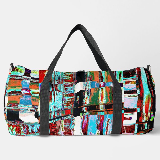 Small Duffel Bag – Collapse Reflection Abstract  Duffle Bag (Vorderseite)