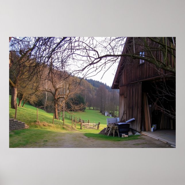 Small Farm in Germany Poster (Vorne)