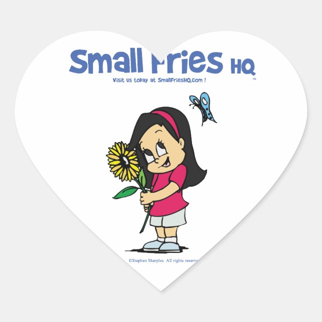 Small Fries HQ Becky Sticker Herz (Vorderseite)