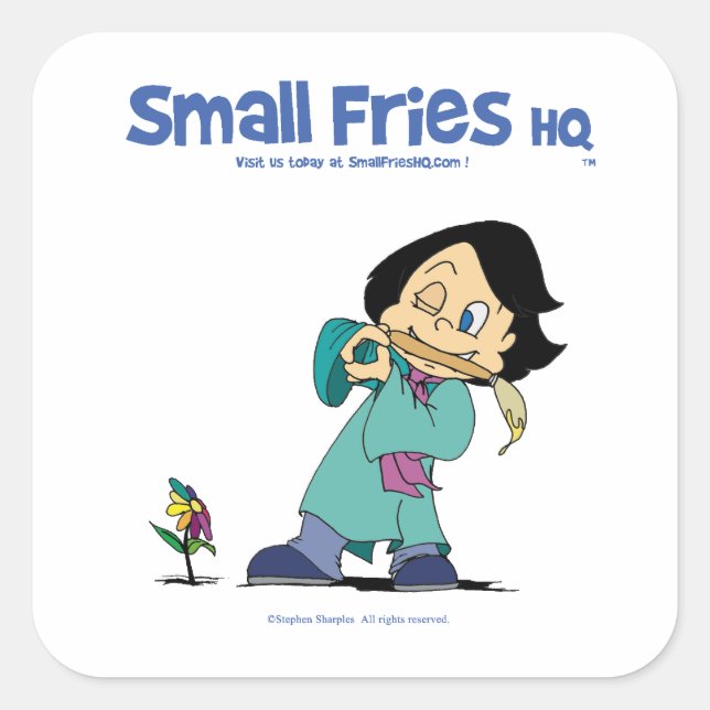 Small Fries HQ Kelly Sticker Sq (Vorderseite)