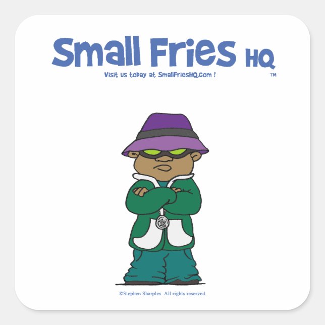 Small Fries HQ Lavelle Sticker sq (Vorderseite)