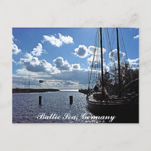 Small-harbour, Baltic Sea, Germany Postcard Postkarte