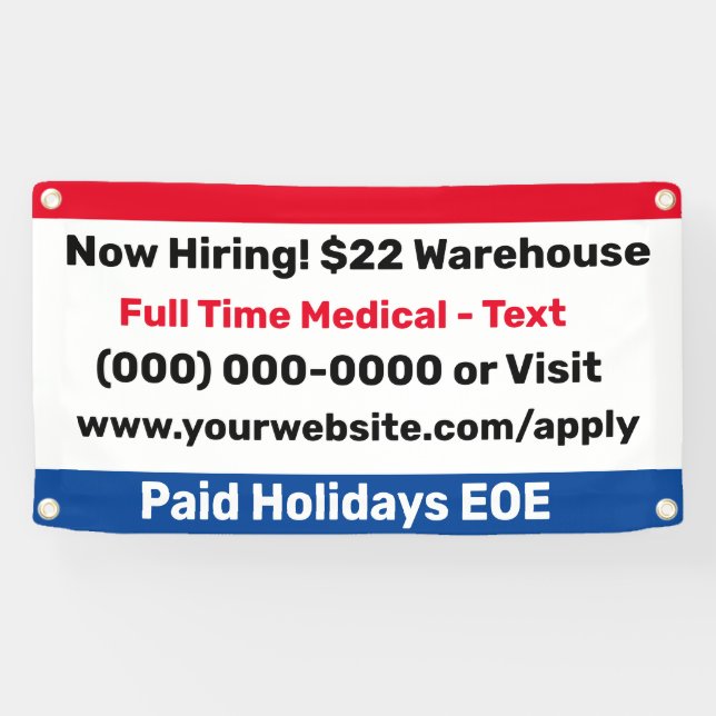 Small Hiring Building Banner (Horizontal)
