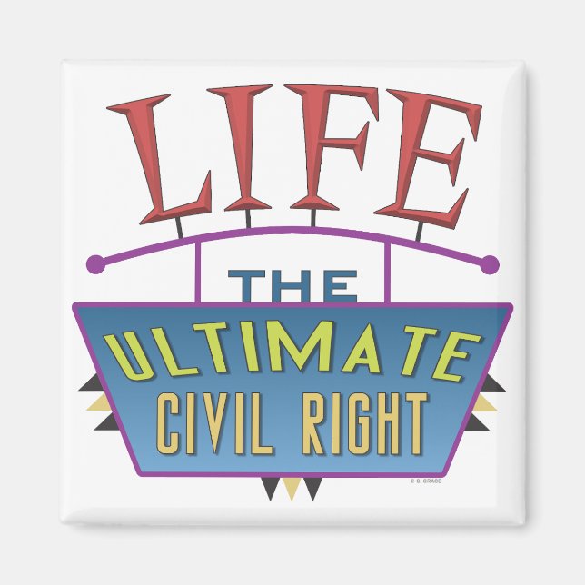 Small magnet to promote life. (Vorne)