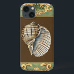 Small Mermaid’s Shells Case-Mate iPhone Hülle<br><div class="desc">Charikilia Zarris is is a talented artist know for her ocean artwork. Her images are peaceful and calm relaxing you with every picture. Get this nautical piece of artwork with a Conch Shell being the center of it all,  bordered with decorative and a beautiful floral pattern.</div>