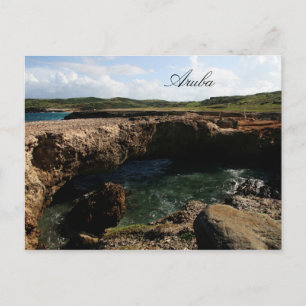 Small natural bridge in Aruba Postkarte