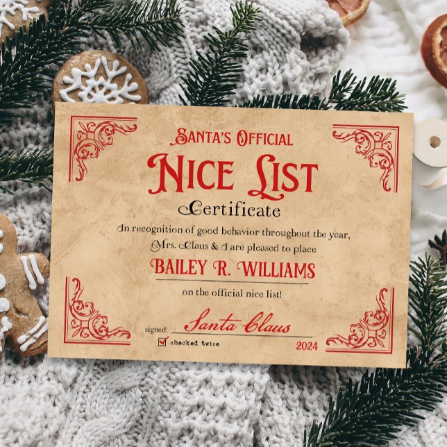 Small Nice Certificate in Santa Magical Einladung (Von Creator hochgeladen)
