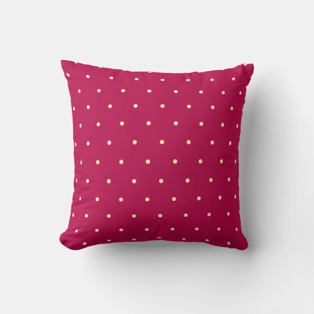 Small Polka Dots Muster Kissen (Vorderseite)