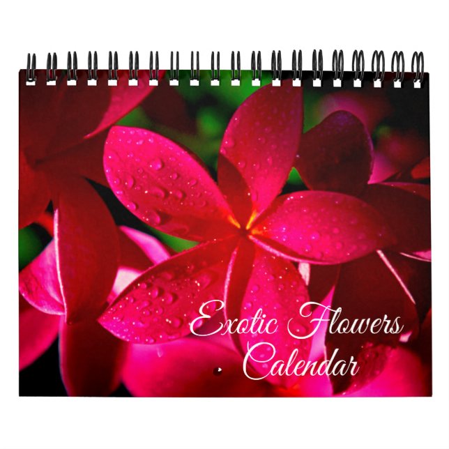 Small Size Exotic Flowers Calendar Kalender (Titelbild)