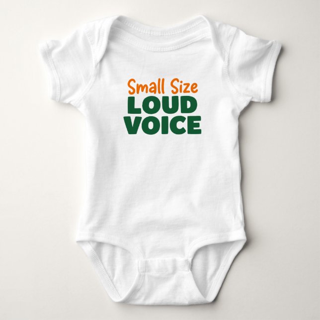 Small Size Loud Voice Baby Strampler (Vorderseite)