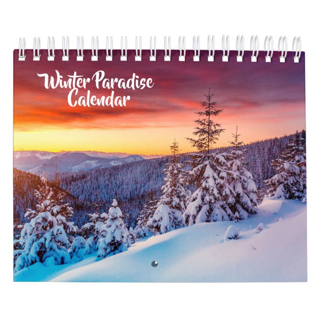 Small Size Winter Paradise Calendar Kalender (Titelbild)