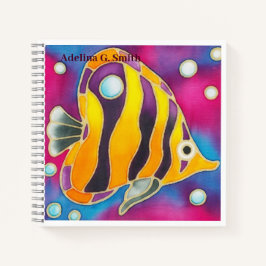 Small Spiral Notebook - Angelfish Notizbuch