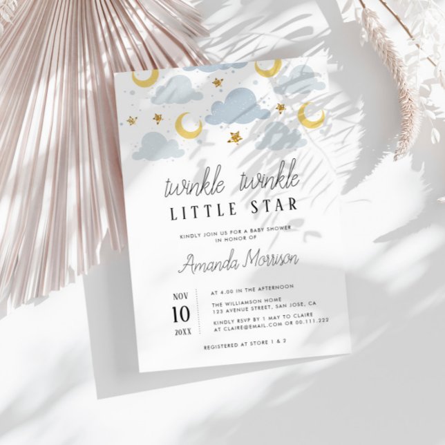 Small Star Paare Babydusche Einladung (Von Creator hochgeladen)