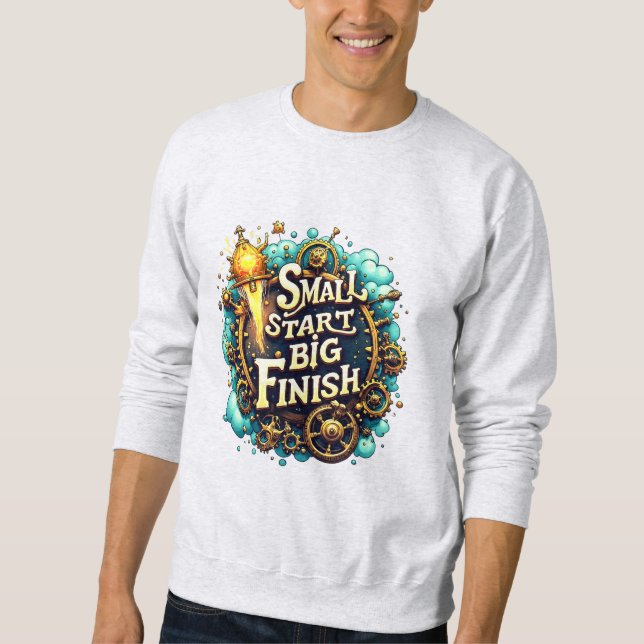 Small Start Big Finish Sweatshirt – Underdog Tag  (Vorderseite)