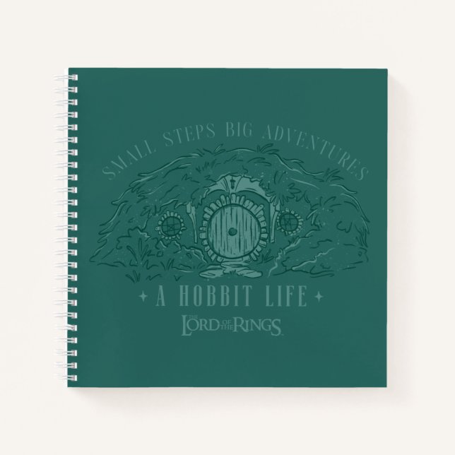 Small Steps, Big Adventures - A Hobbit Life Notizbuch (Vorderseite)