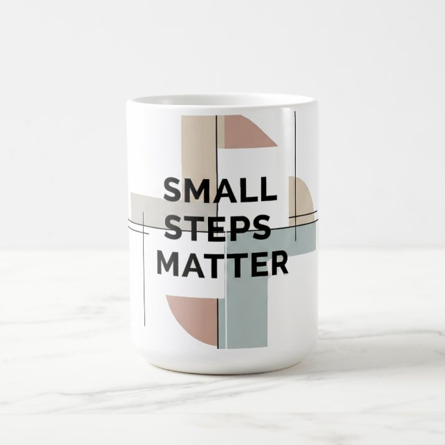 Small Steps Matter Modern Kaffeetasse (Mittel)