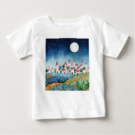 Small town on hills baby t-shirt