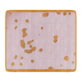 Small Tray Glass Pink with Gold Speckles Schneidebrett
