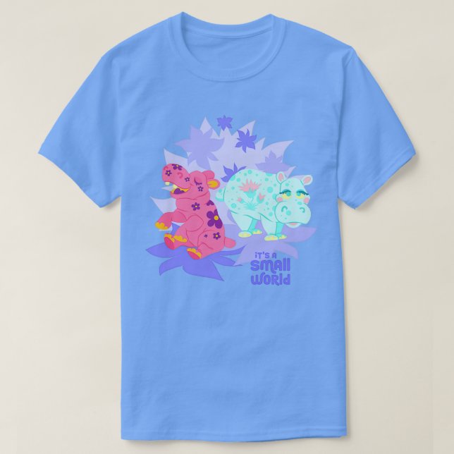 Small World Hippos T-Shirt (Design vorne)