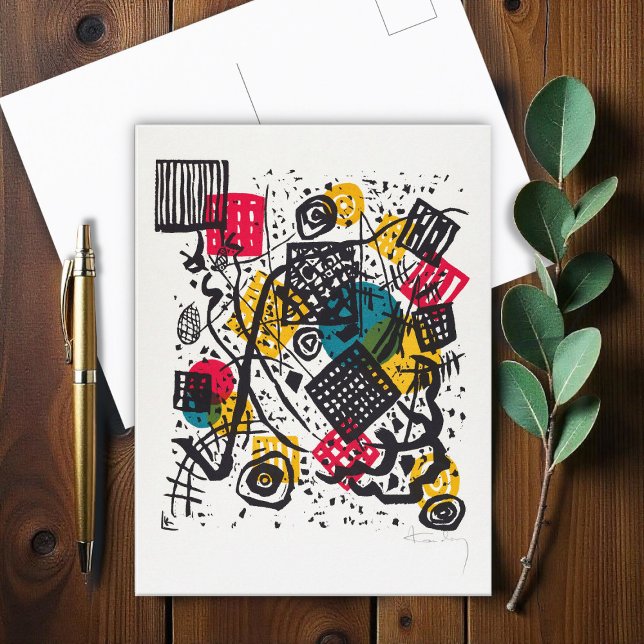 Small Worlds V by W. Kandinsky Postkarte (Von Creator hochgeladen)