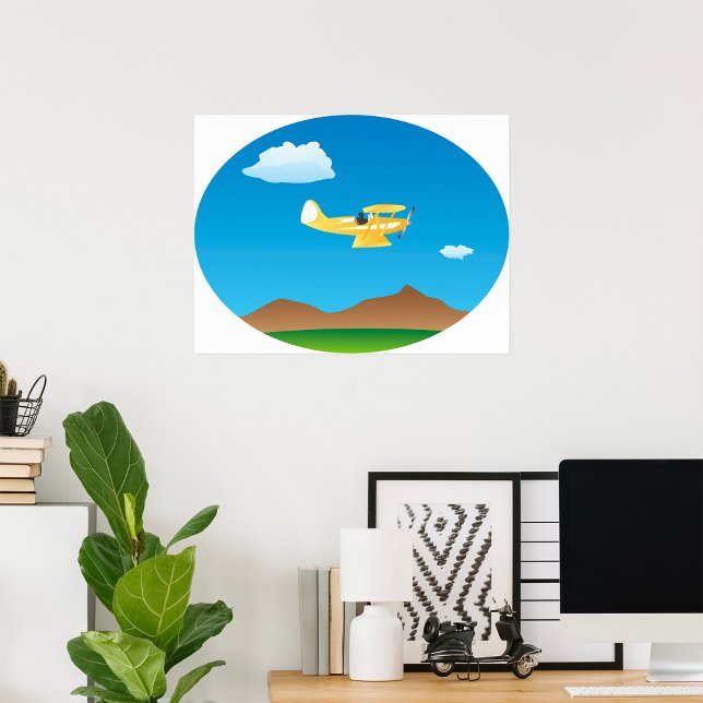 Small Yellow Plane Poster (Von Creator hochgeladen)
