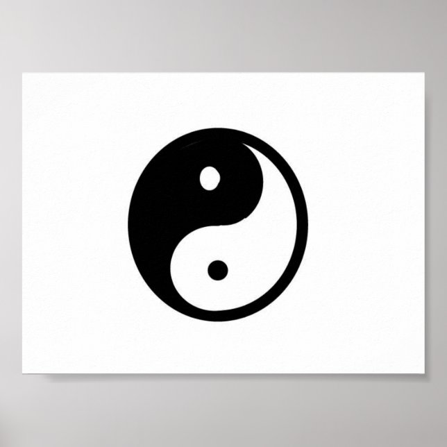 Small Yin/Yang Canvas Print Poster (Vorne)