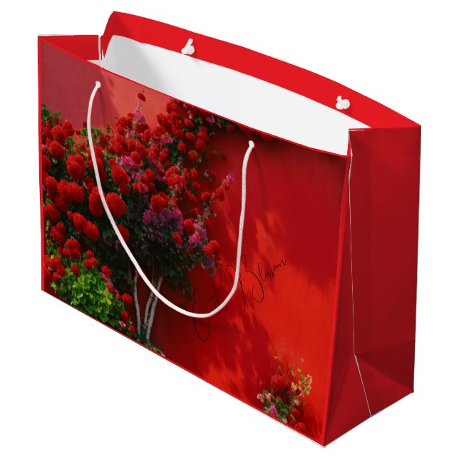 #SmallBusinessPackagingGiftBag Große Geschenktüte (Rückseite Schrägansicht)