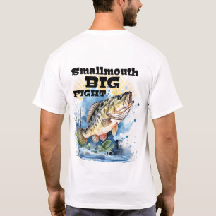 Smallmouth Bass Big Fight Personalize NAME Fishing T-Shirt